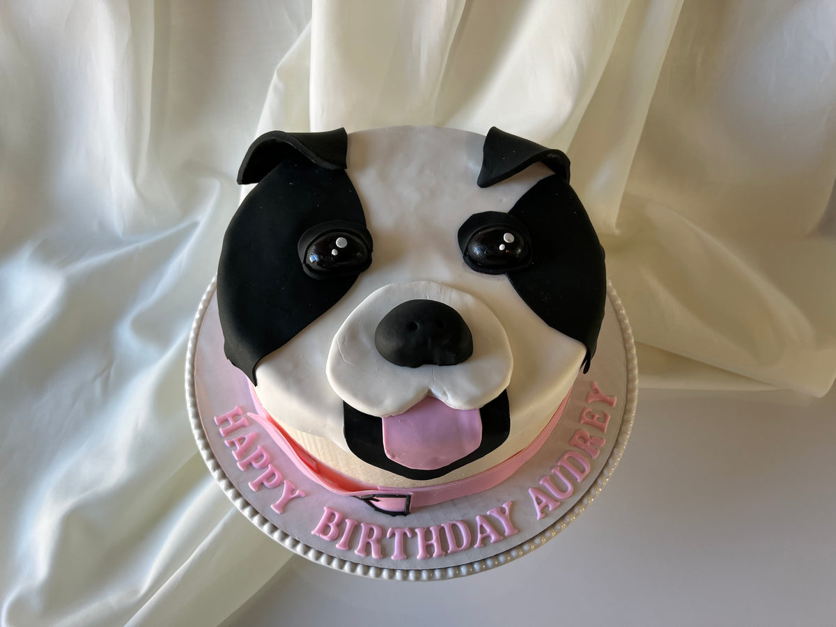 puppy birthday cake